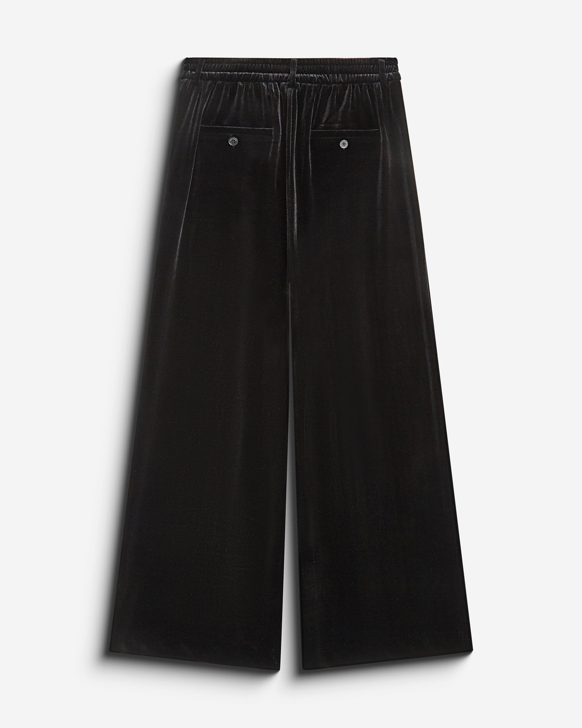 Wide-leg velvet tailored pants noir Benson