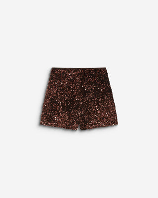 Shorts de lentejuelas chocolat Bowie