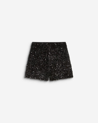 Shorts de lentejuelas noir Bowie