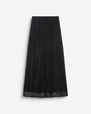 Falda larga plisada noir Baila