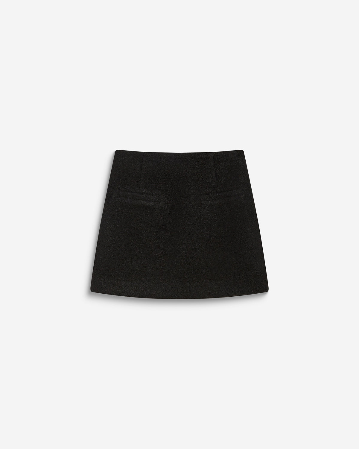 Minifalda de mezcla de lana noir Brisa