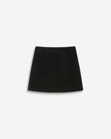 Minifalda de mezcla de lana noir Brisa