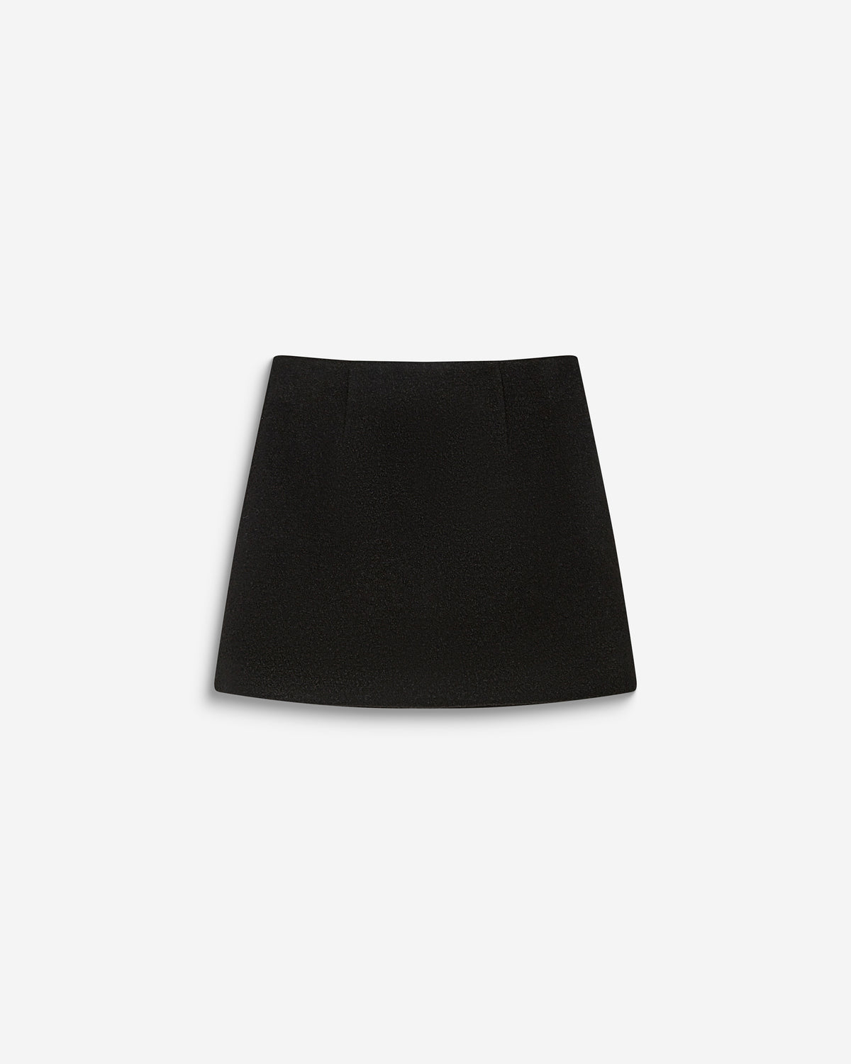 Minifalda de mezcla de lana noir Brisa