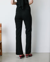 Pantalón de traje acampanado noir Bryan
