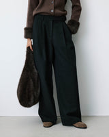 Loose-fit tailored pants carbone Bastien