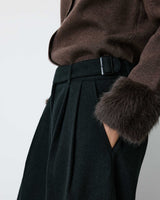 Loose-fit tailored pants carbone Bastien