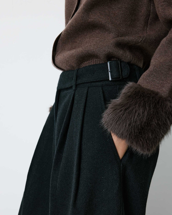 Loose-fit tailored pants carbone Bastien