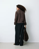 Loose-fit tailored pants carbone Bastien