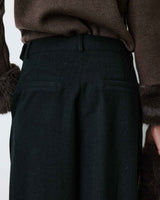 Loose-fit tailored pants carbone Bastien