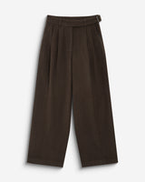 Loose-fit tailored pants chocolat Bastien