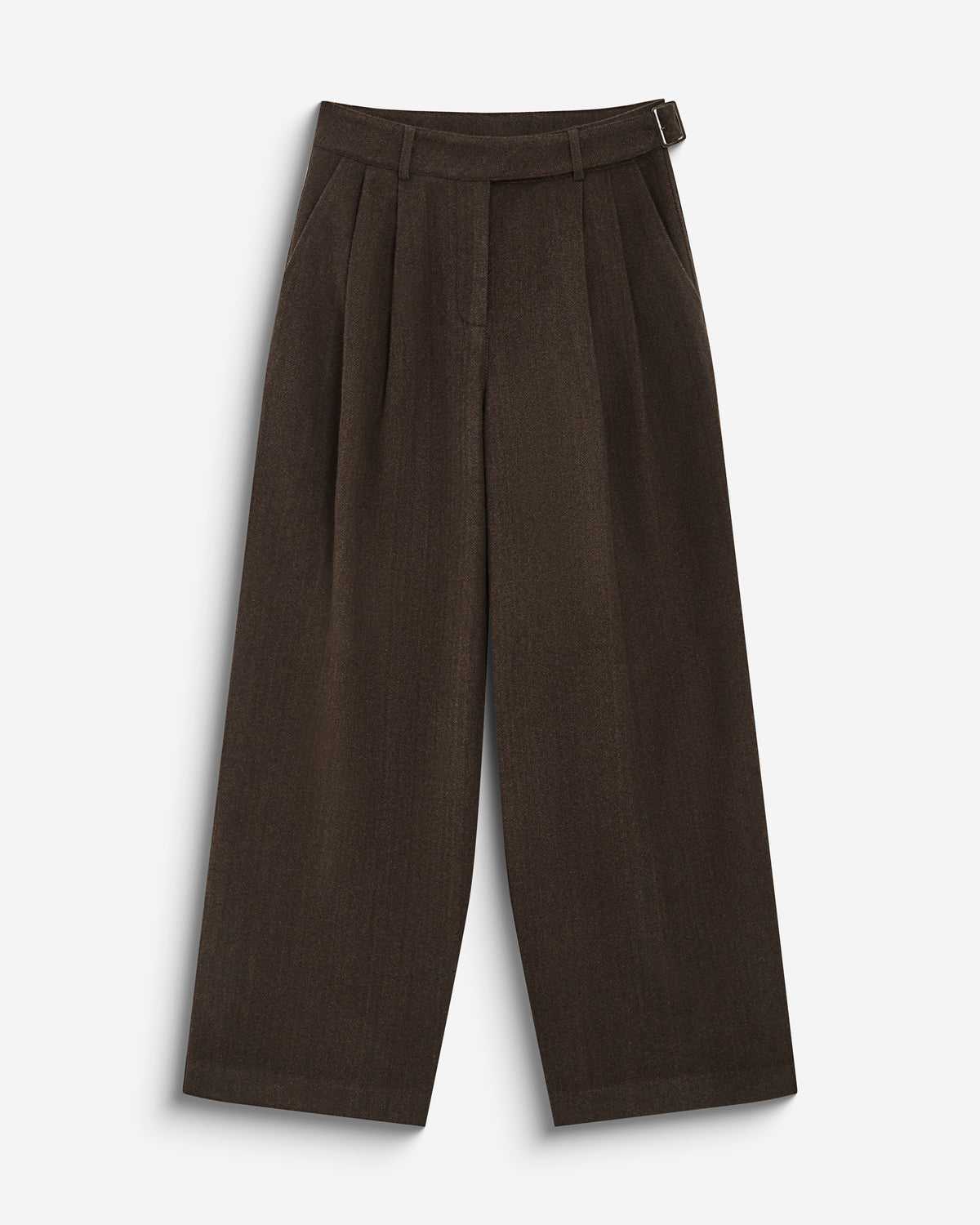 Loose-fit tailored pants chocolat Bastien