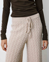 Wide-leg knitted pants grege Bilo