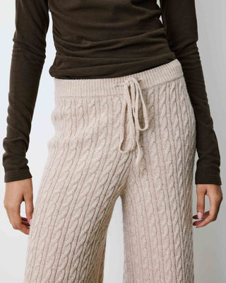 Wide-leg knitted pants grege Bilo