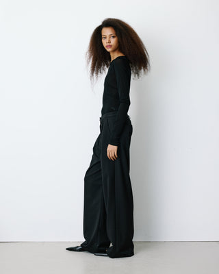 Oversized tailored pants noir Barclay