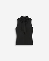 High-neck sleeveless top noir Bailey