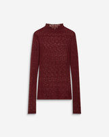 Top en dentelle ajusté manches longues cherry Blake