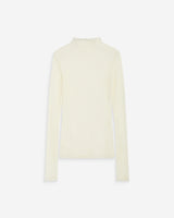 Top en dentelle ajusté manches longues ecru Blake