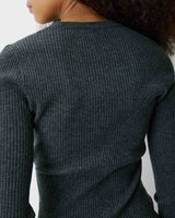 V-neck wrap sweater anthracite Bindi