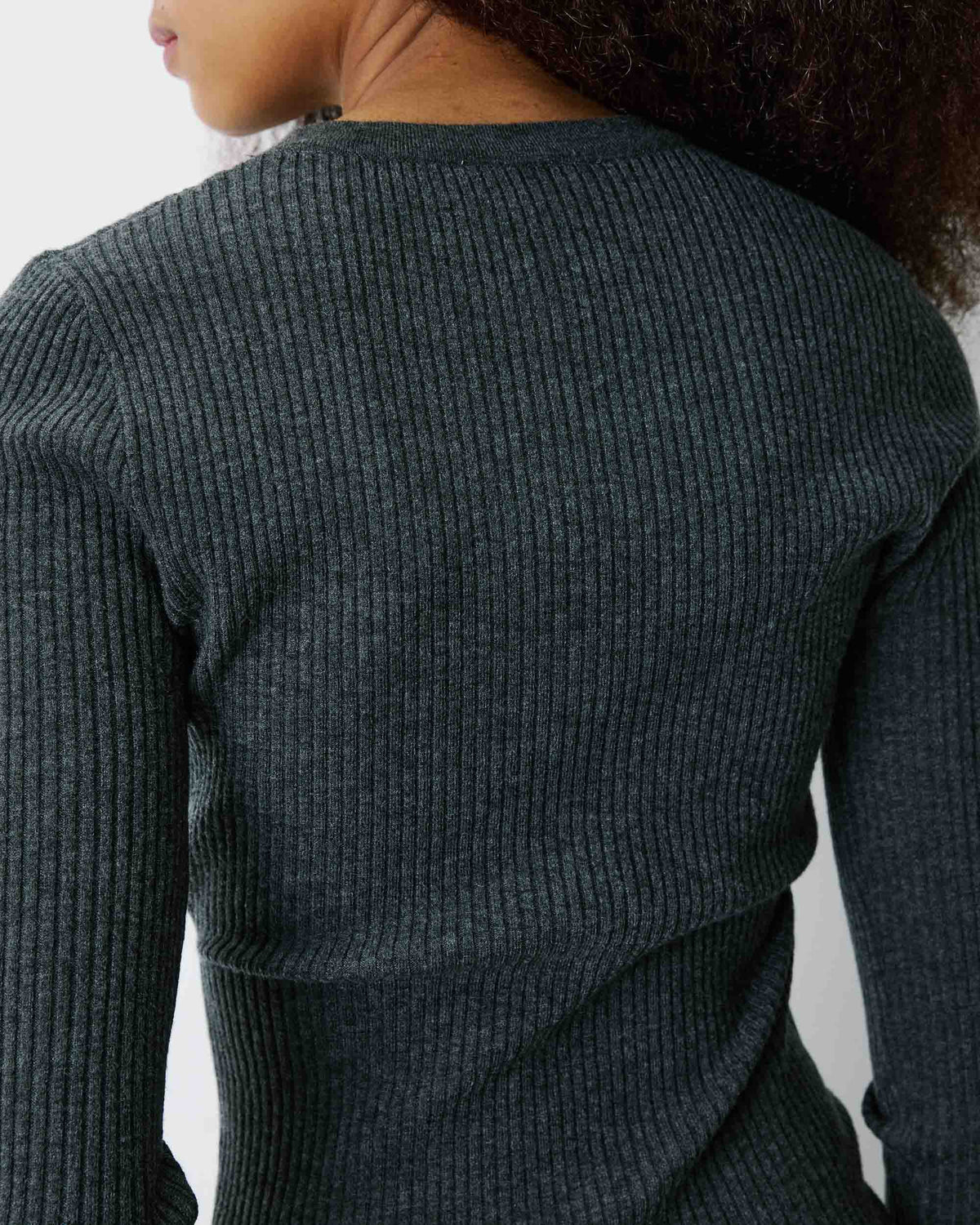 V-neck wrap sweater anthracite Bindi