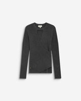V-neck wrap sweater anthracite Bindi