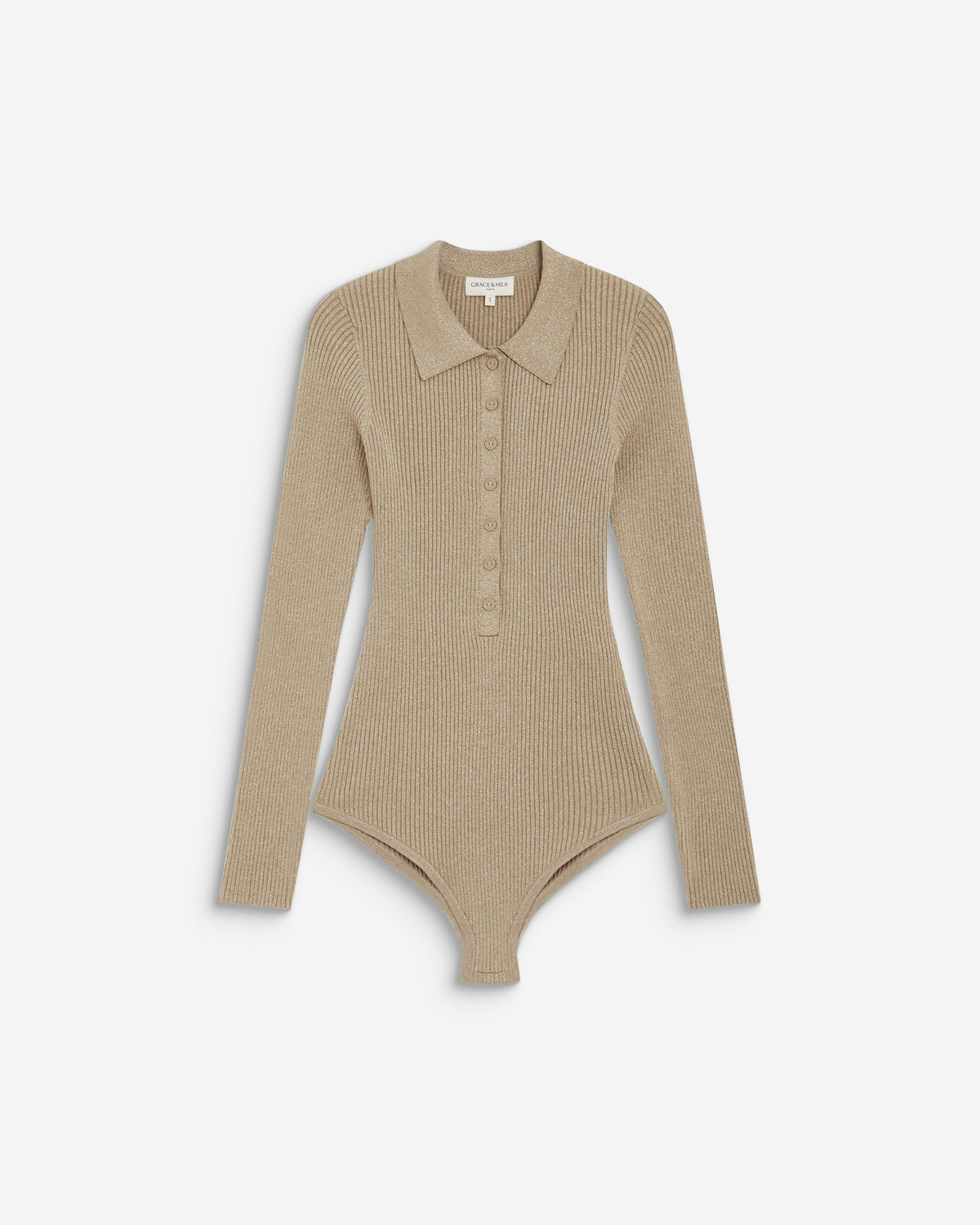 Body de punto con cuello polo gold Bentley