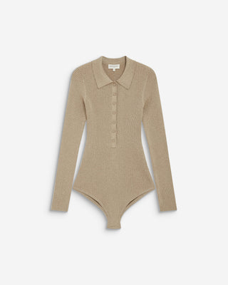 Body de punto con cuello polo gold Bentley