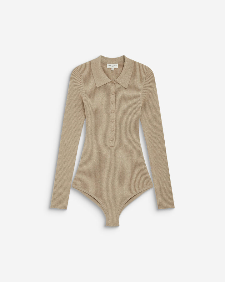 Body de punto con cuello polo gold Bentley