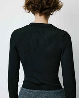 Body de punto con cuello polo noir Bentley