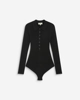 Body de punto con cuello polo noir Bentley