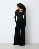 Long-sleeve lace bodysuit noir Bolero