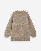 Oversized knitted V-neck cardigan mocha Bloom