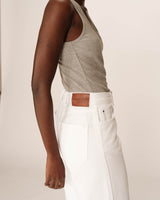 Loose jeans white James