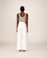 Loose jeans white James