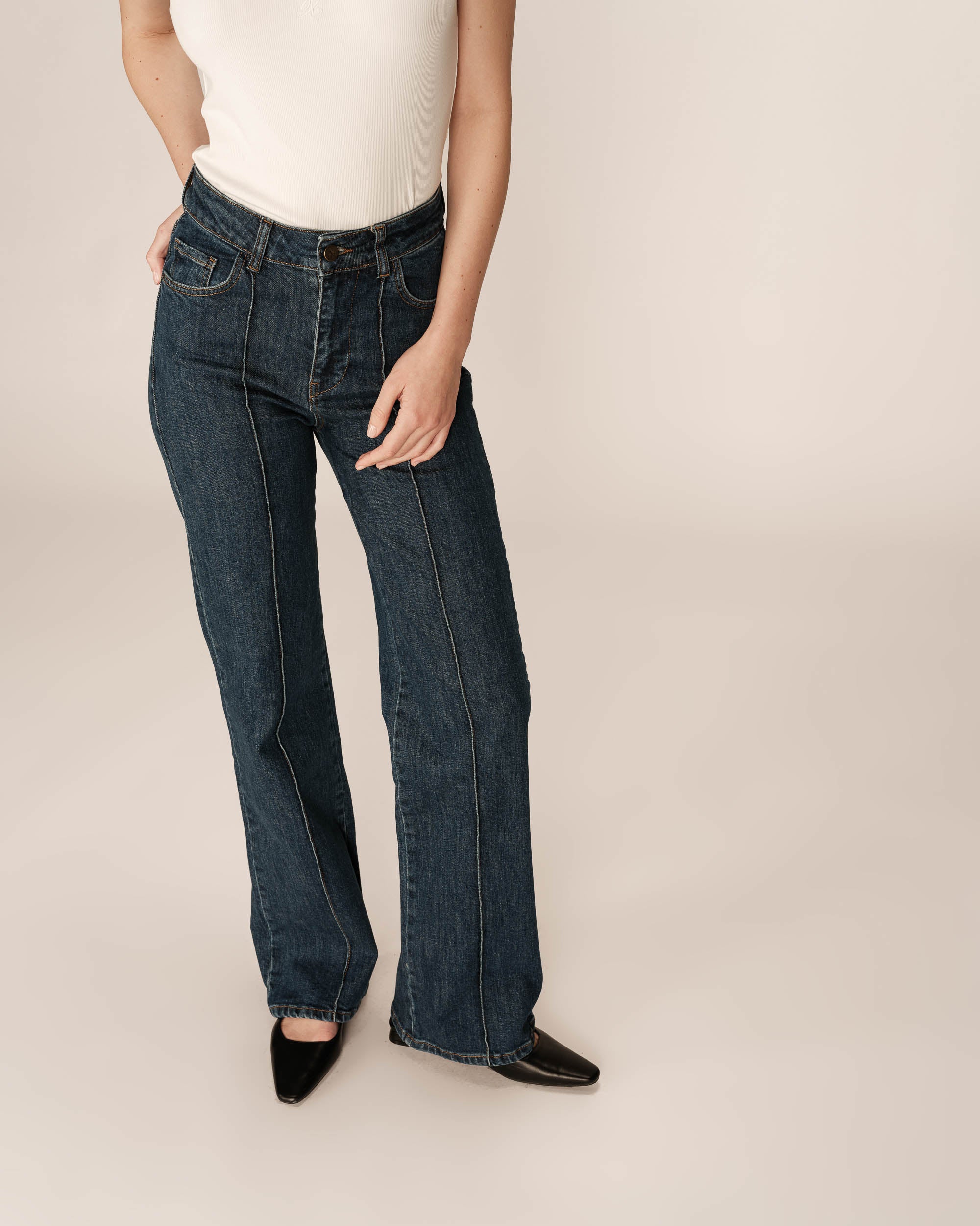 Flare jeans medium blue Justin