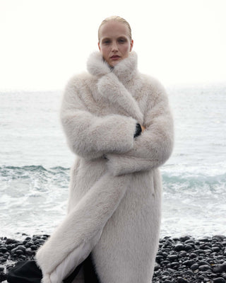 Long faux-fur coat grege Alara