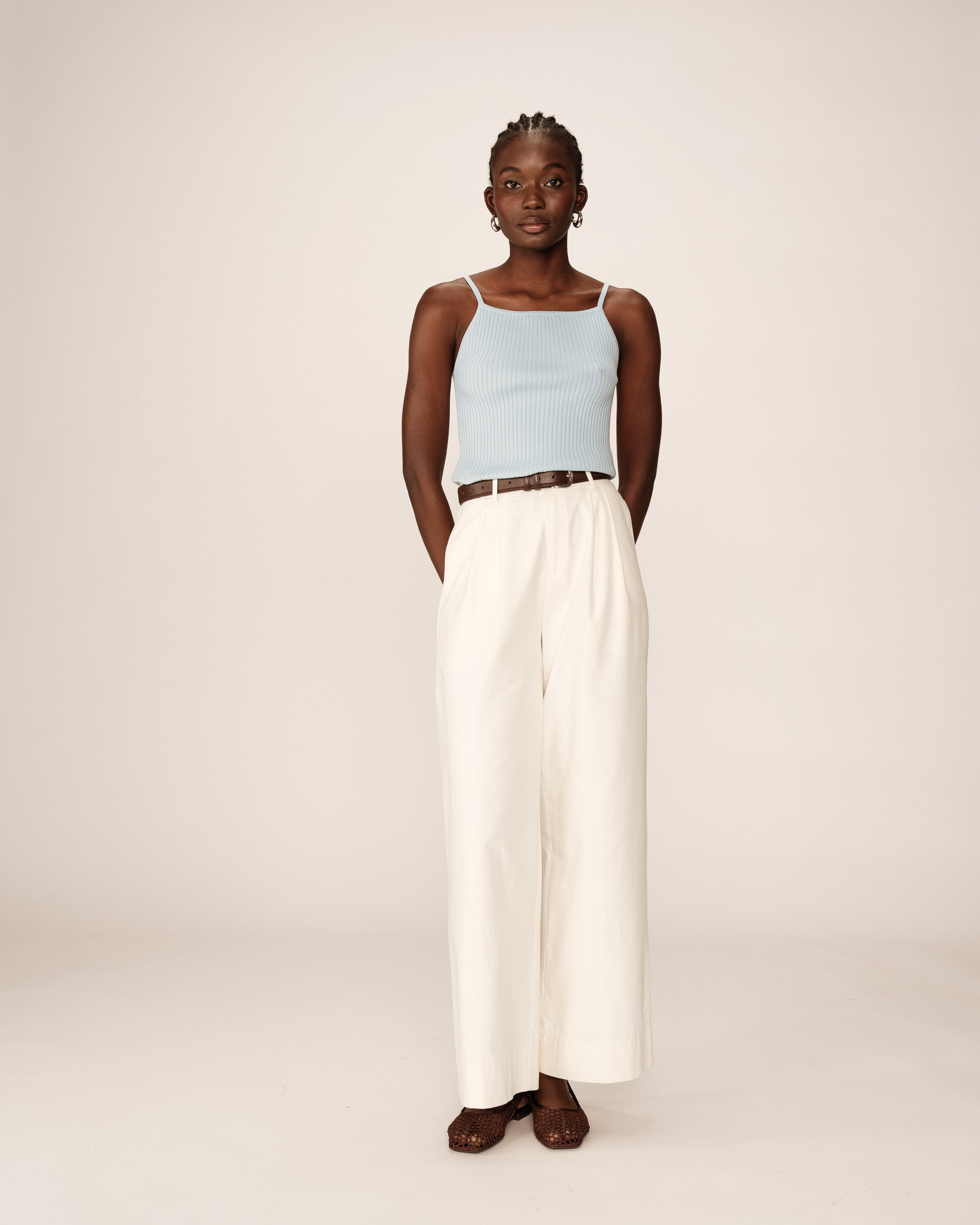 Fitted knit top sky Pablo_12872