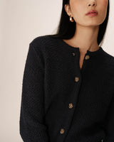 Knit cardigan navy Paca