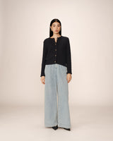 Knit cardigan navy Paca