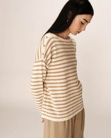 Striped sweater gold Pachamama_12897