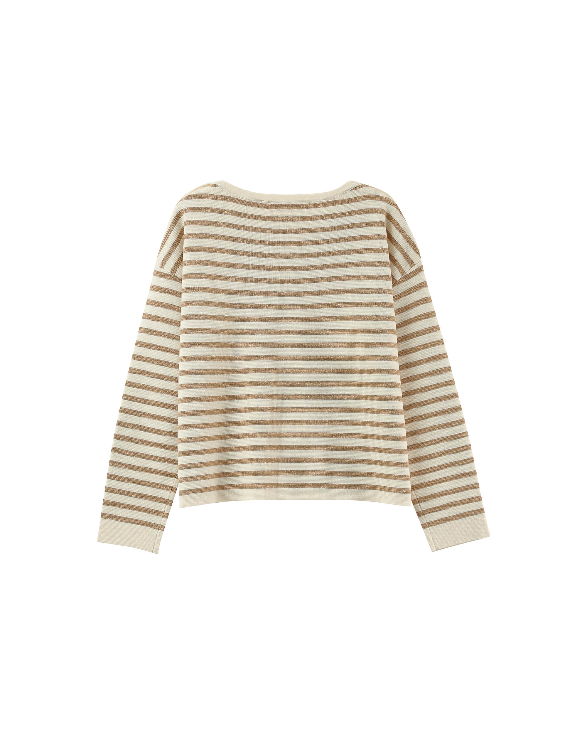 Striped sweater gold Pachamama_12897