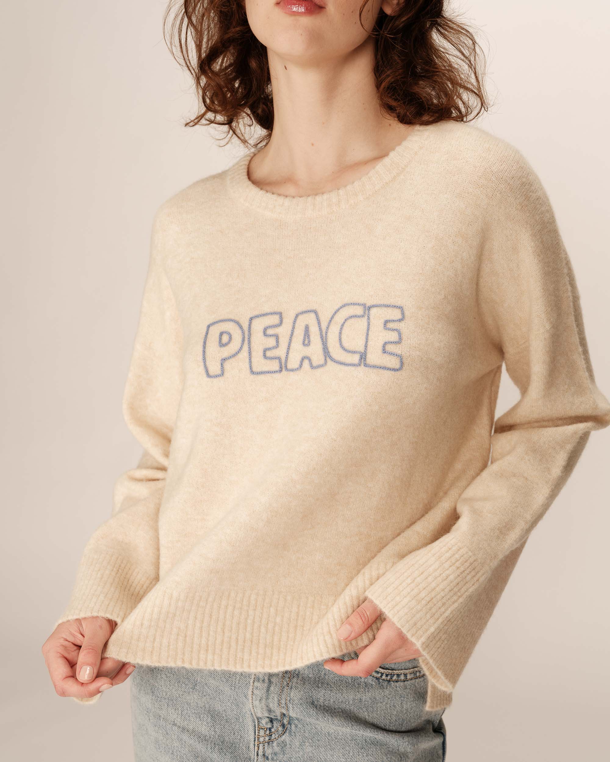Message sweater beige Pacifico_12900