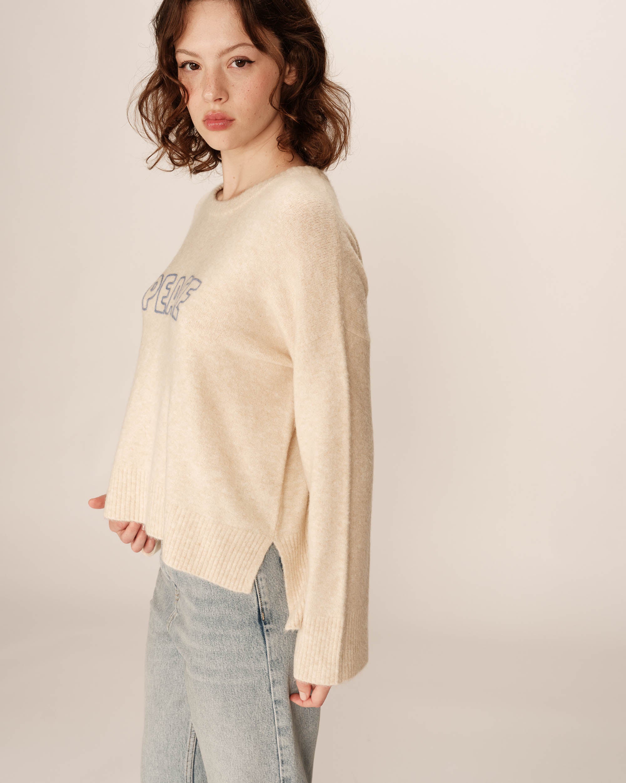 Message sweater beige Pacifico_12900