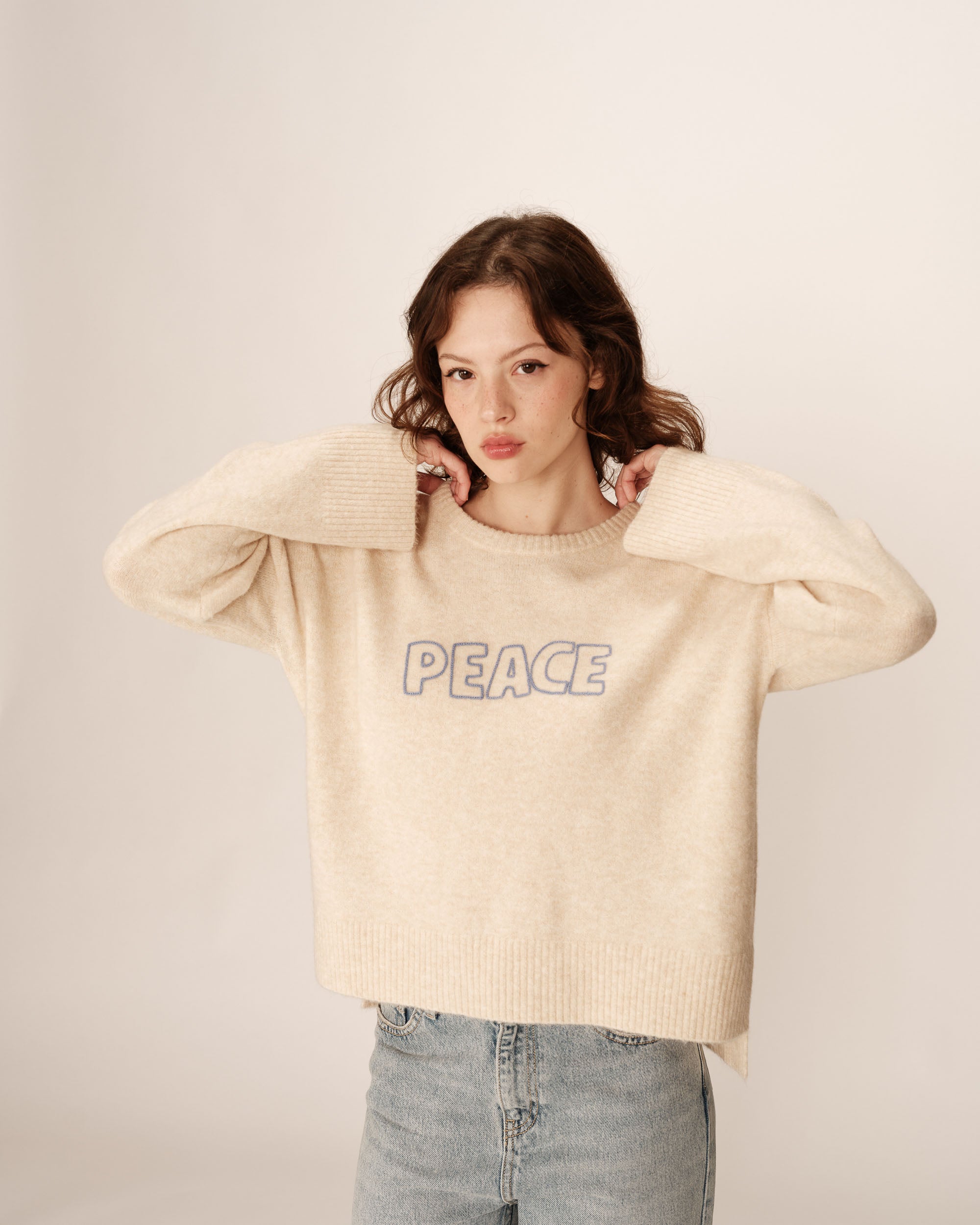 Message sweater beige Pacifico_12900