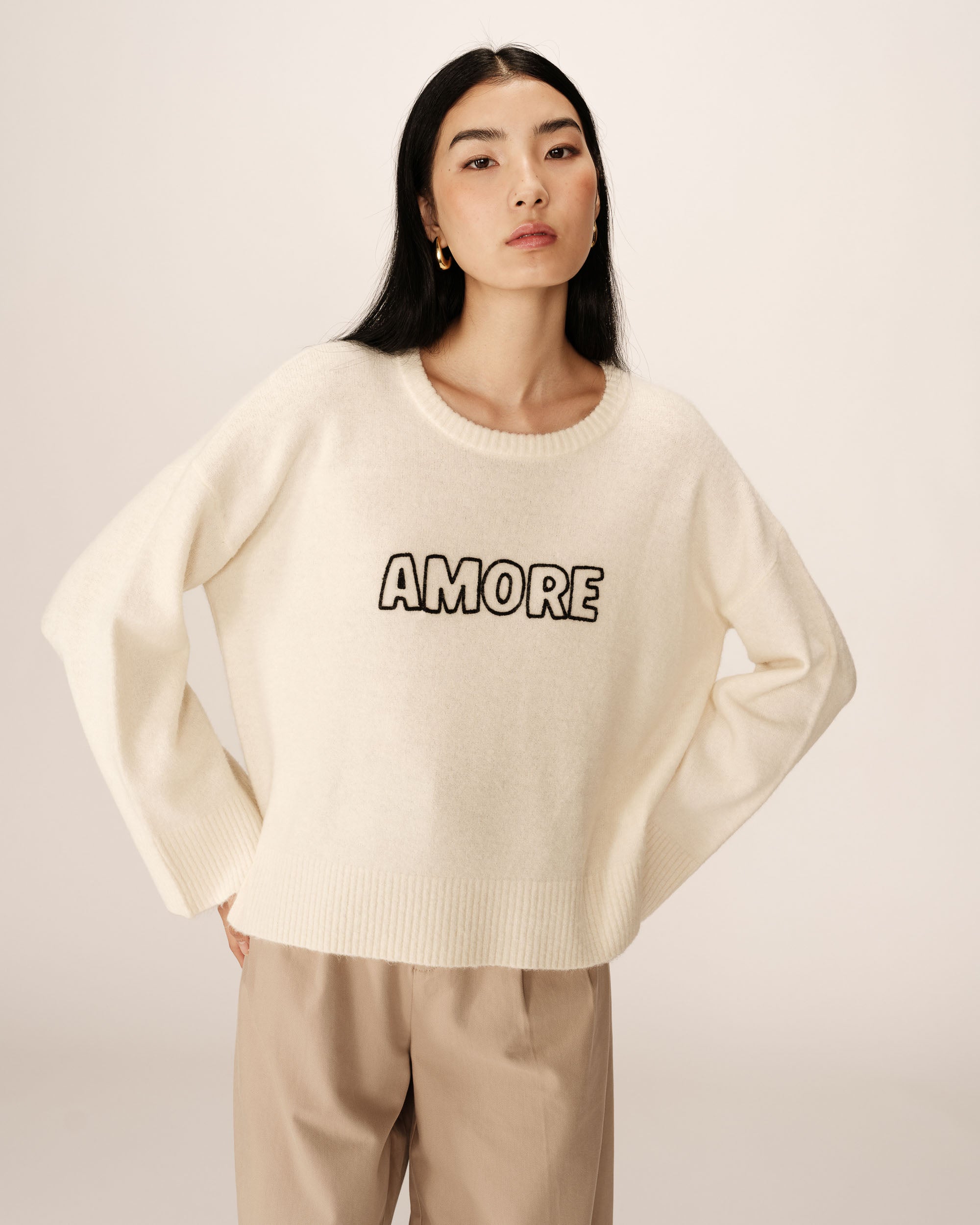 Message sweater ecru Pacifico_12900
