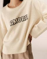 Message sweater ecru Pacifico_12900