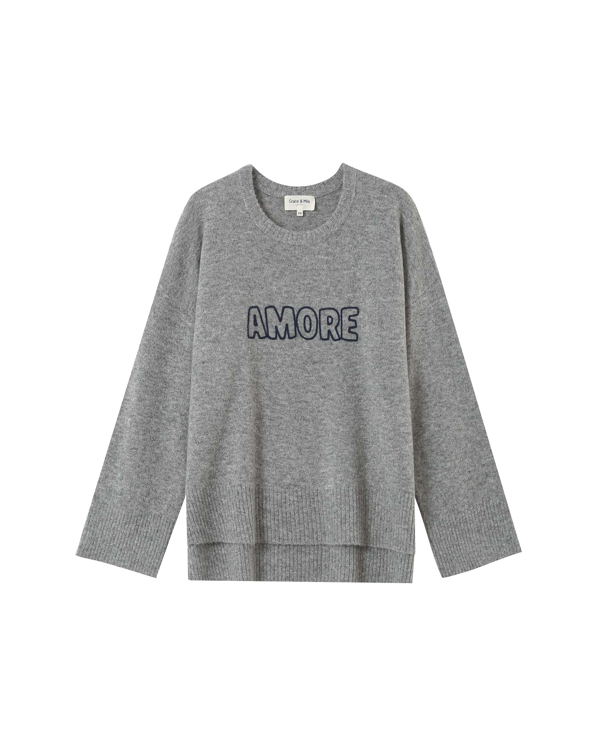 Message sweater gray Pacifico_12900