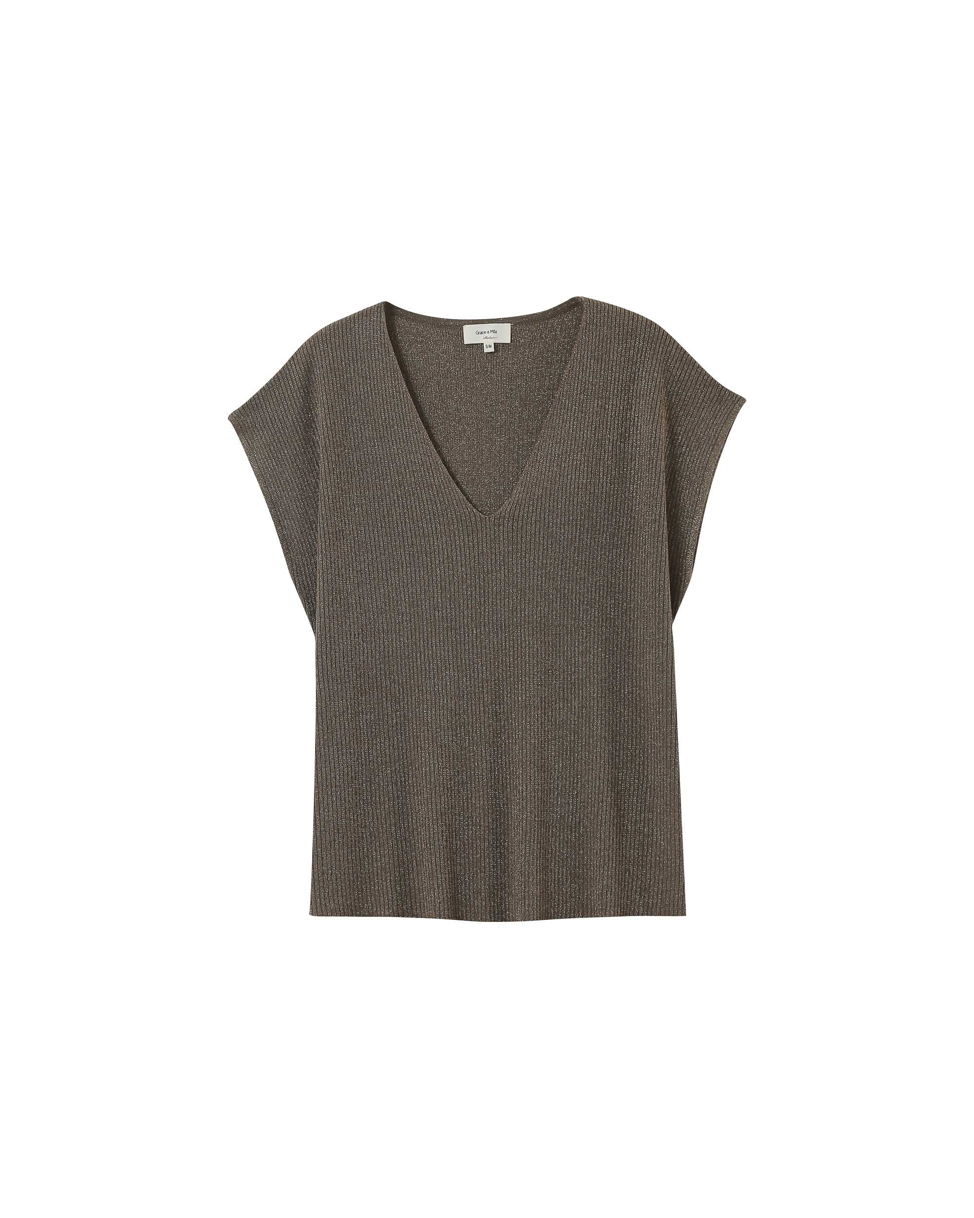 Lurex sweater khaki Pacino_12876