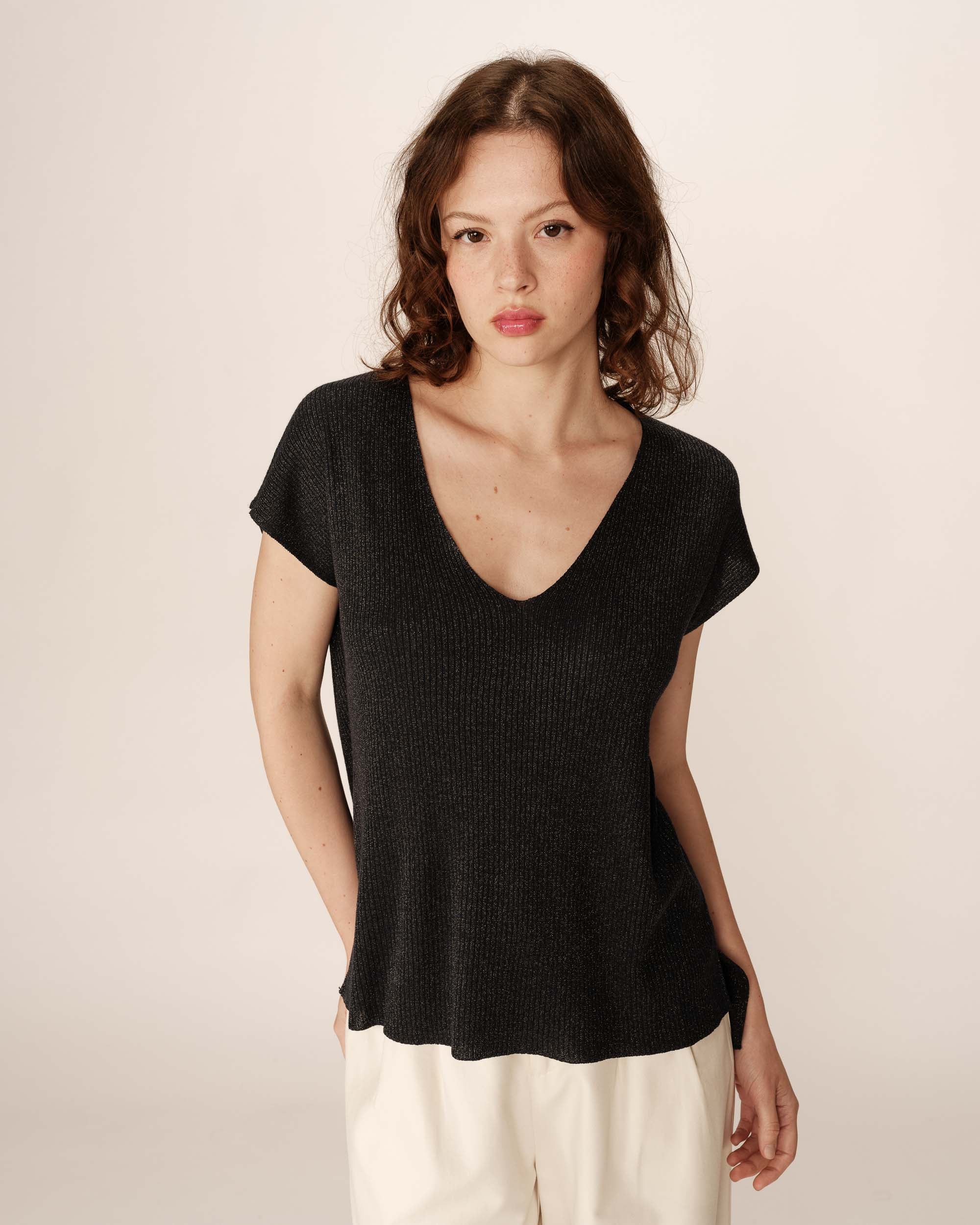 Lurex sweater navy Pacino_12876