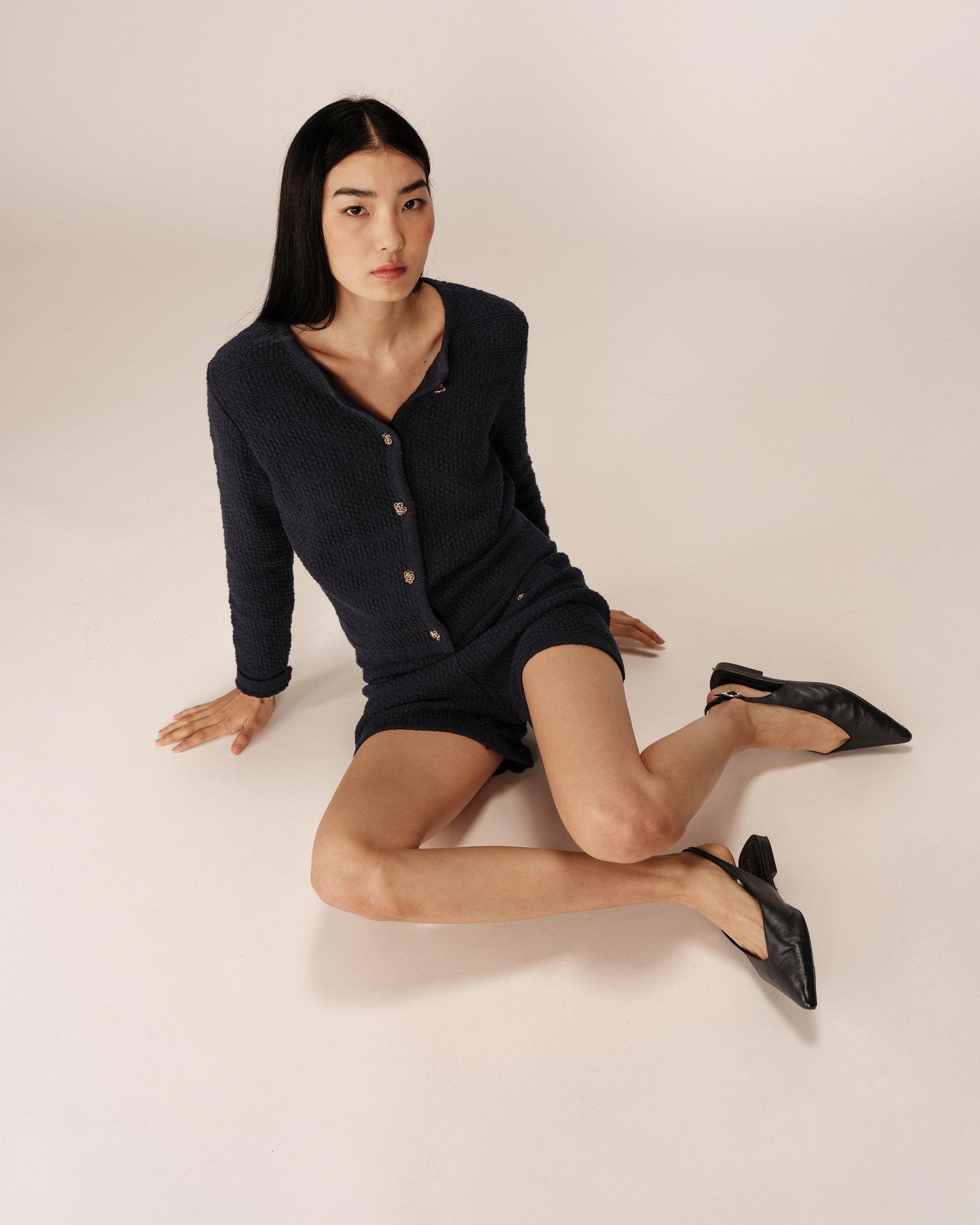 Knit shorts navy Packers