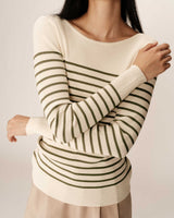 Fine knit sweater green Pacome_12868